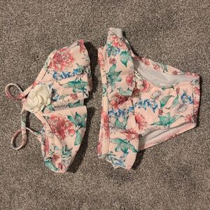 Floral Ruffle Bikini Set, Size 6-12 Month